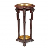 VICTORIAN MAHOGANY AND BRASS S