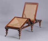 VICTORIAN MAHOGANY AND CANE FO