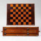 VICTORIAN MAHOGANY AND EBONIZE