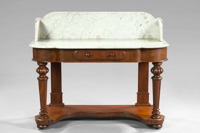 Victorian Mahogany and Marble-Top