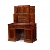 VICTORIAN MAHOGANY AND OLIVE W