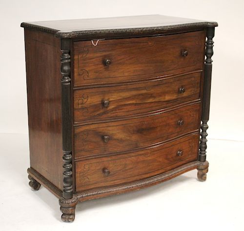 VICTORIAN MAHOGANY AND ROSEWOOD