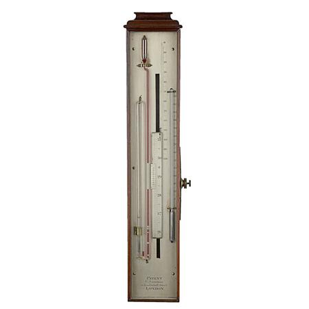 Victorian Mahogany Barometer 	 