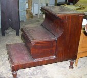 Victorian Mahogany Bedside Ste