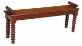 VICTORIAN MAHOGANY BOBBIN TURN