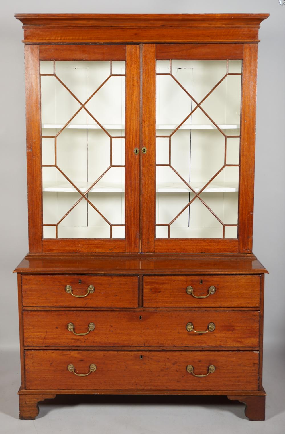 VICTORIAN MAHOGANY BOOKCASE,