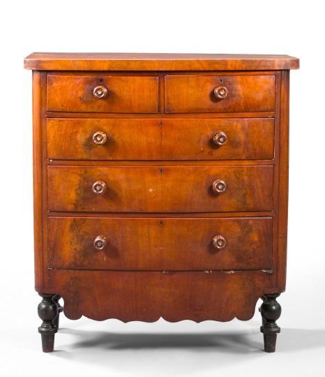Victorian Mahogany Bowfront Tall