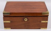 VICTORIAN MAHOGANY BRASS-BOUND