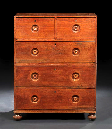 Victorian Mahogany Campaign Chest,