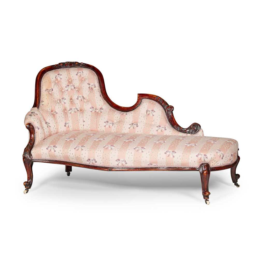 VICTORIAN MAHOGANY CHAISE LONGUE