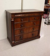VICTORIAN MAHOGANY CHEST OF DR