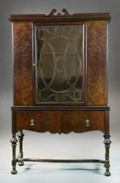 Victorian Mahogany China Cabin