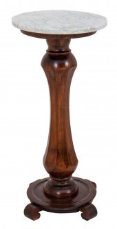 VICTORIAN MAHOGANY COLUMN PEDE