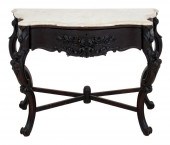 VICTORIAN MAHOGANY CONSOLE WIT