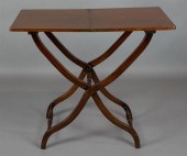 VICTORIAN MAHOGANY CURULE FORM