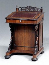Victorian mahogany Davenport d