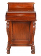 VICTORIAN MAHOGANY DAVENPORT D
