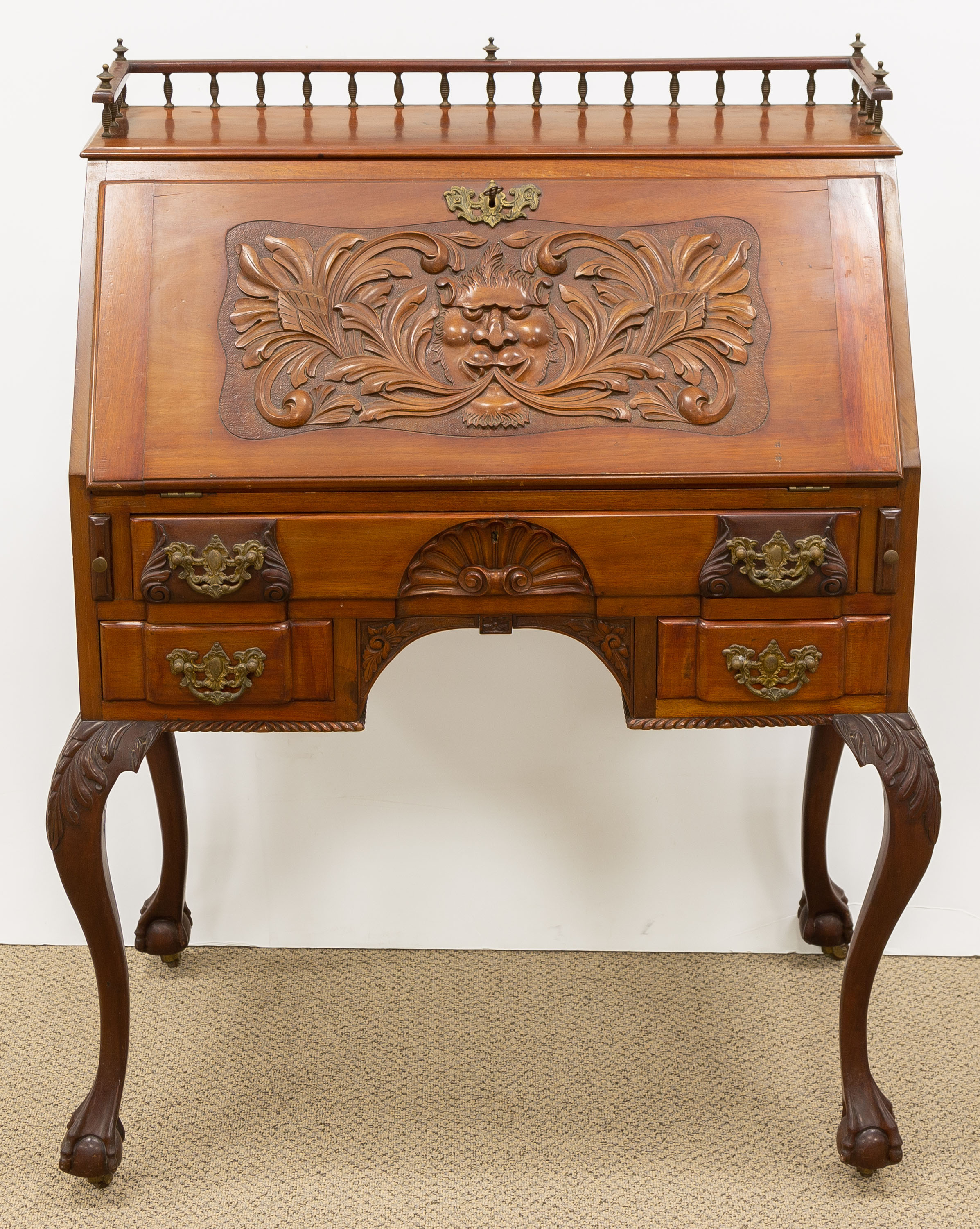 VICTORIAN MAHOGANY DROP FRONT