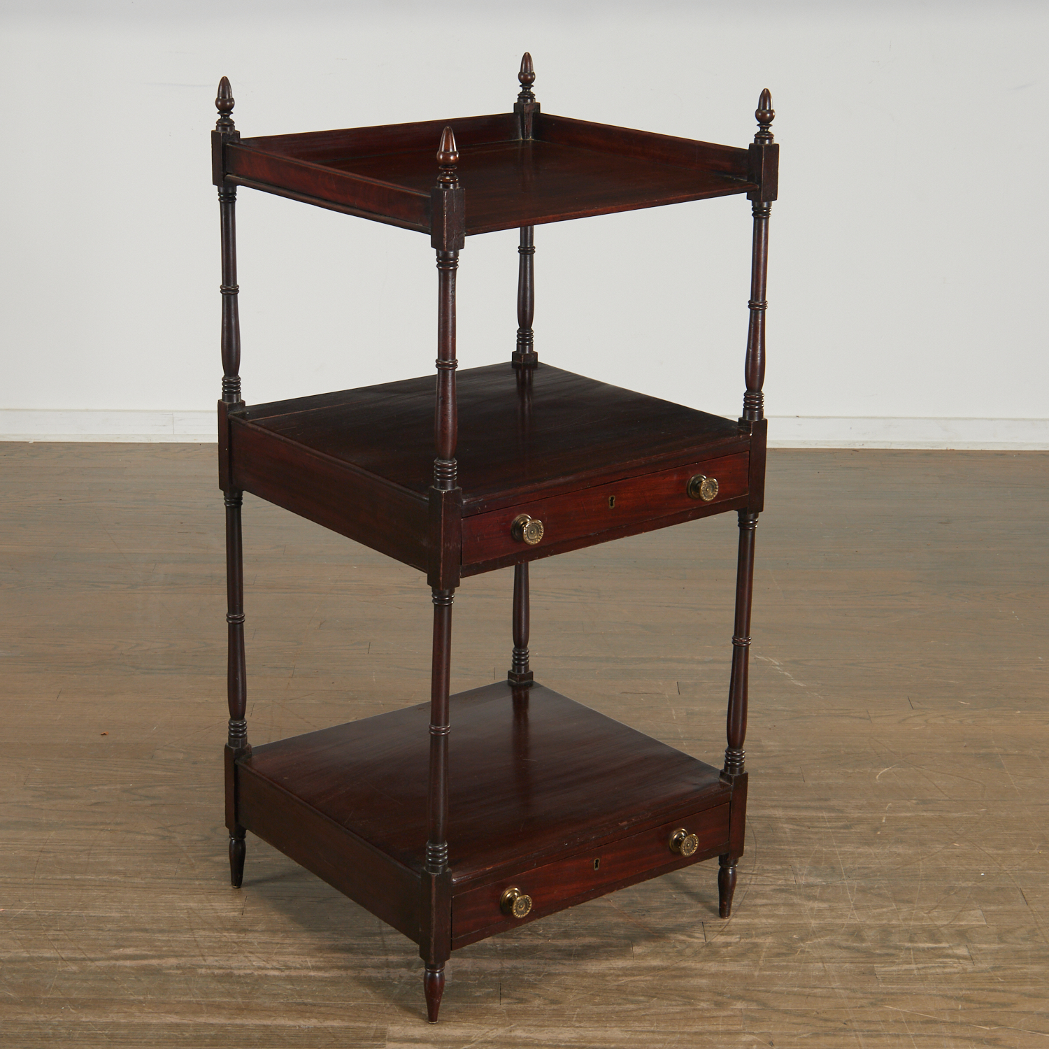 VICTORIAN MAHOGANY ETAGERE 19th c.,