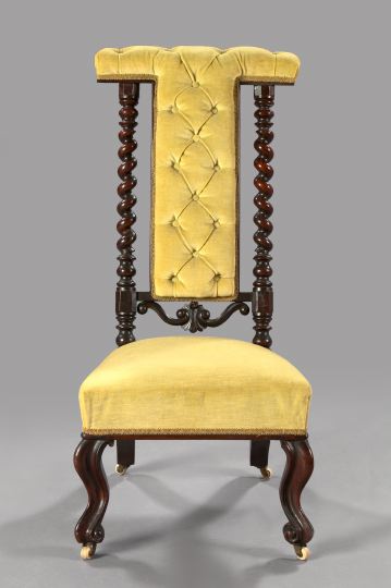 Victorian Mahogany Fireside Chair,