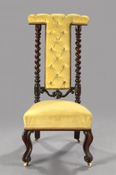Victorian Mahogany Fireside Ch