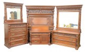VICTORIAN MAHOGANY FOUR PIECE