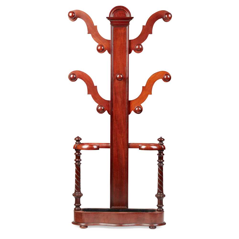 VICTORIAN MAHOGANY HALL TREE MID