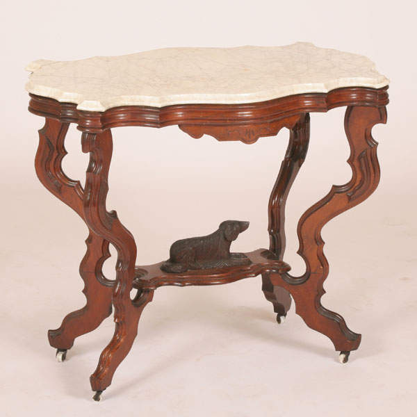 Victorian mahogany lamp table