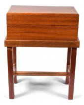 VICTORIAN MAHOGANY LAP DESK ON
