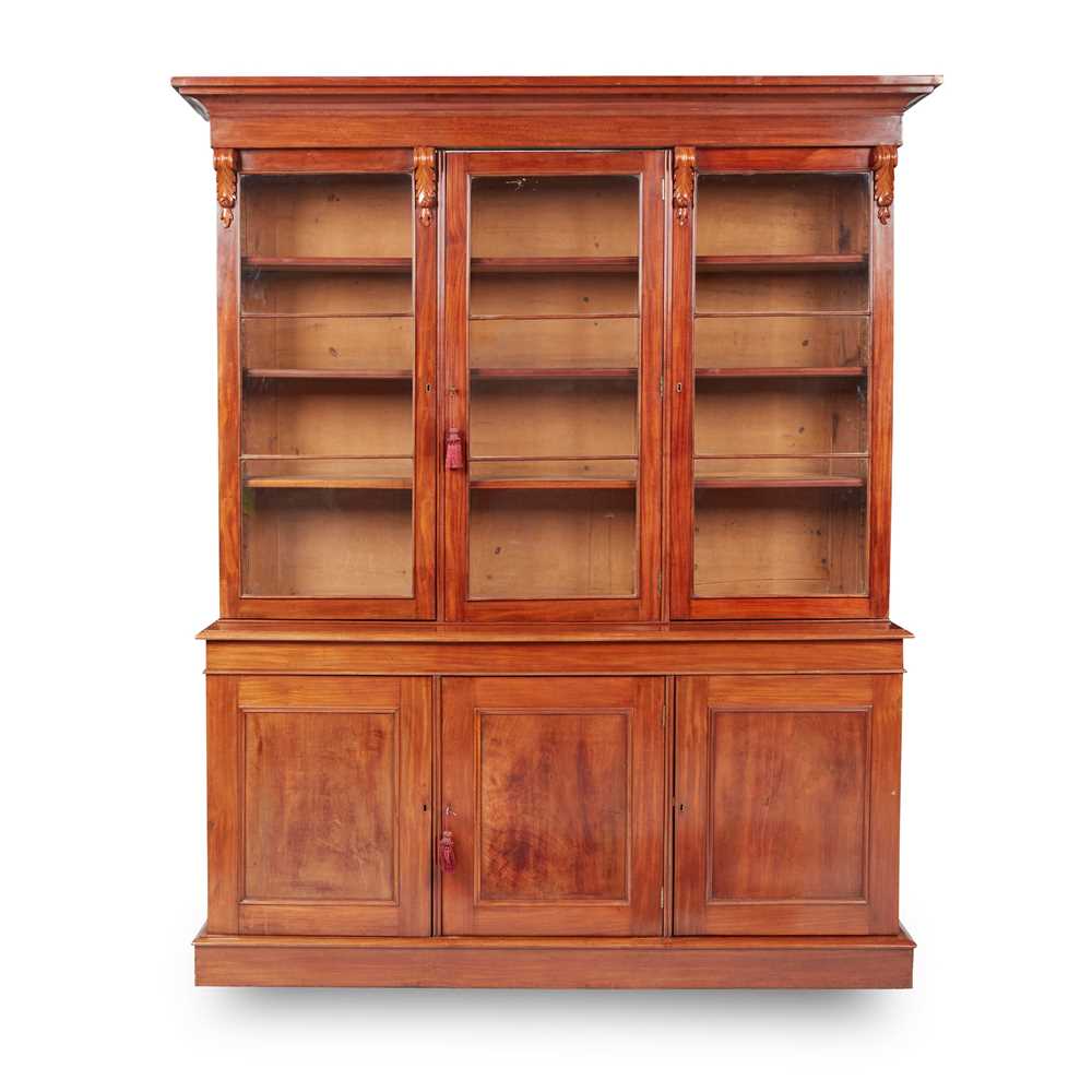 VICTORIAN MAHOGANY LIBRARY BOOKCASE