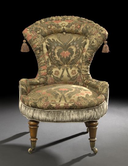 Victorian Mahogany Parlor Chair, 