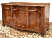 VICTORIAN MAHOGANY SERPENTINE