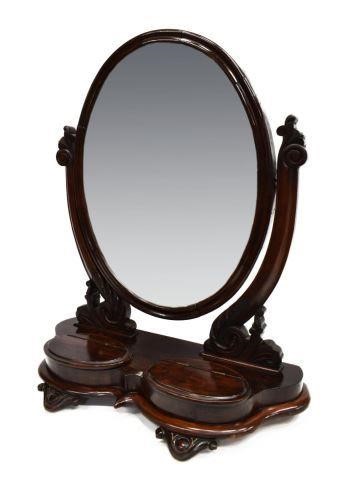 VICTORIAN MAHOGANY SHAVING