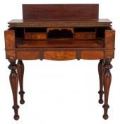 VICTORIAN MAHOGANY SPINET DESK