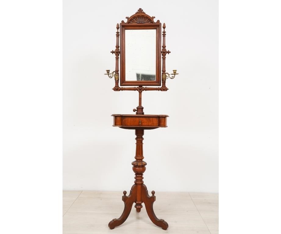 Victorian mahogany standing shaving