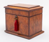 VICTORIAN MAHOGANY TEA CADDY V