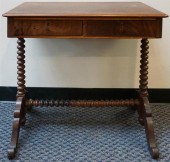 VICTORIAN MAHOGANY TWO-DRAWER