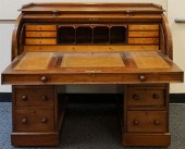 VICTORIAN MAHOGANY TWO-PEDESTA