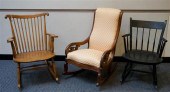 VICTORIAN MAHOGANY UPHOLSTERED