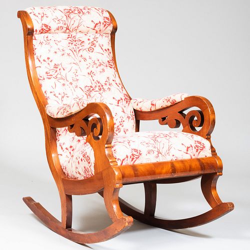 VICTORIAN MAHOGANY UPHOLSTERED