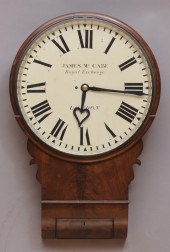 VICTORIAN MAHOGANY WALL CLOCK