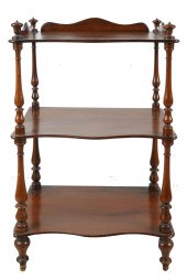 VICTORIAN MAHOGANY WHATNOT ETA