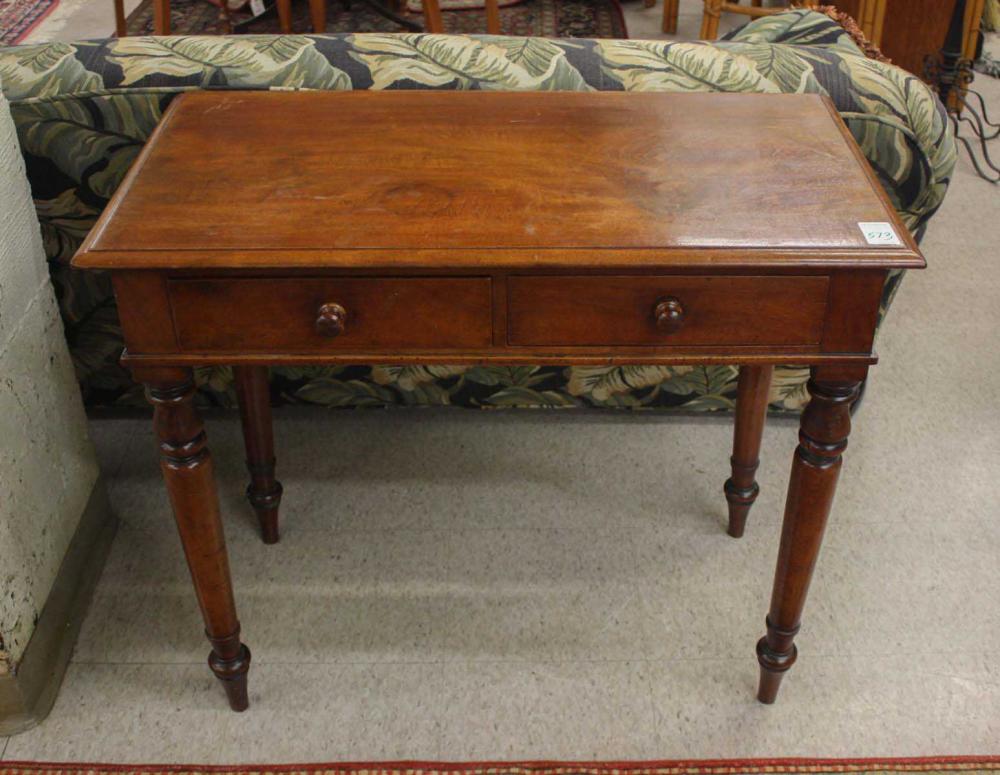 VICTORIAN MAHOGANY WORK TABLE,
