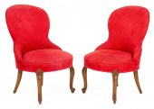 VICTORIAN MANNER SLIPPER CHAIR