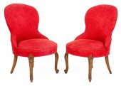 VICTORIAN MANNER SLIPPER CHAIR