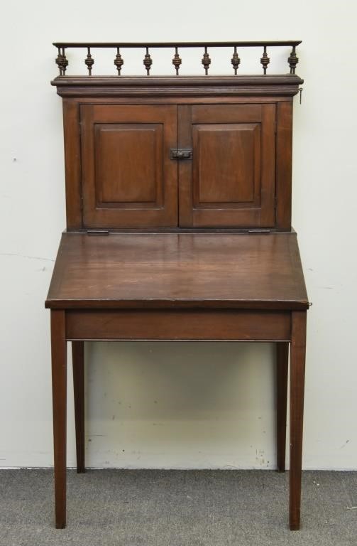 Victorian maple plantation desk,