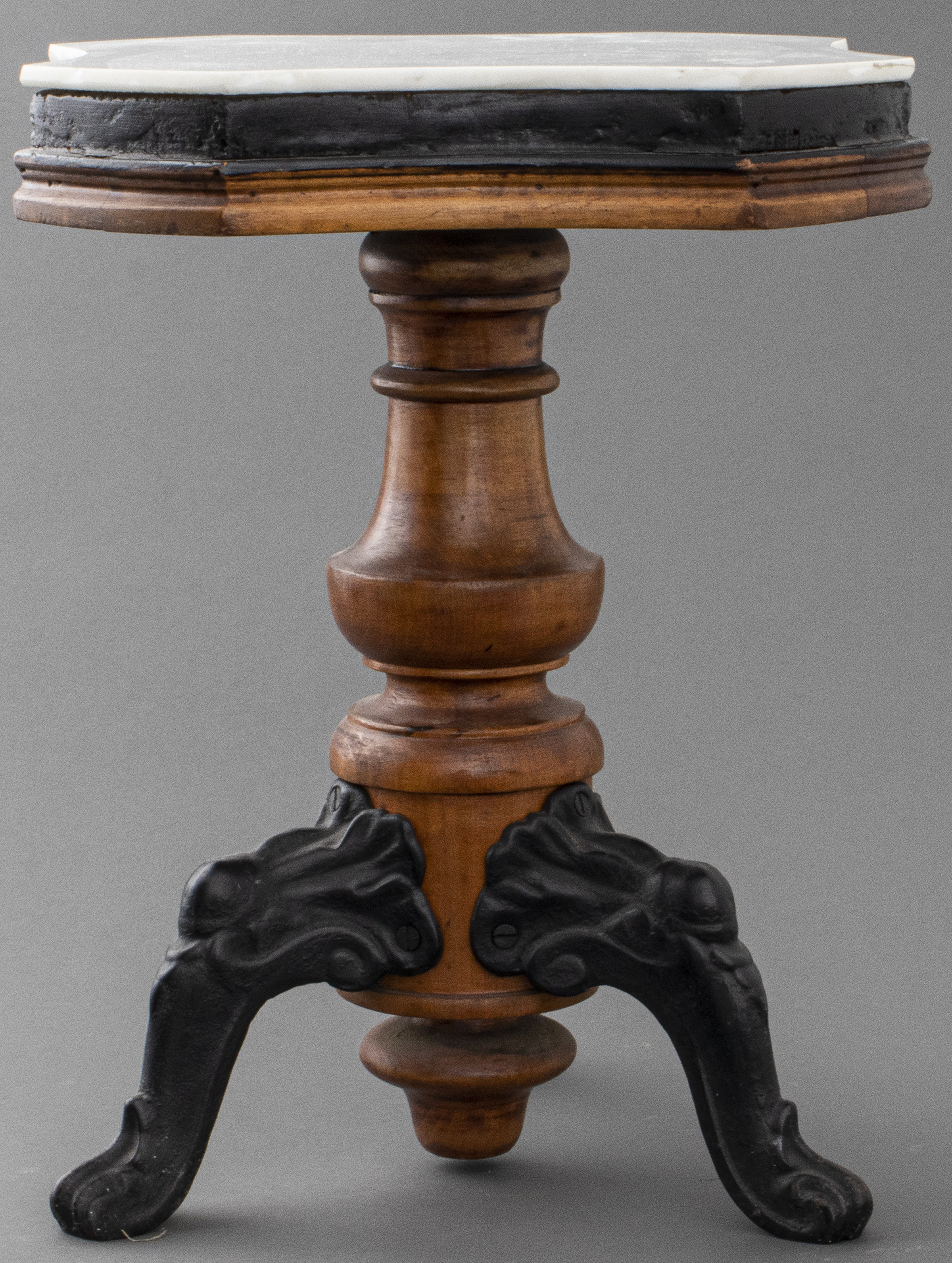 VICTORIAN MARBLE TOP AND CAST