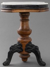 VICTORIAN MARBLE TOP AND CAST