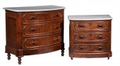 VICTORIAN MARBLE TOP CHESTS Lo