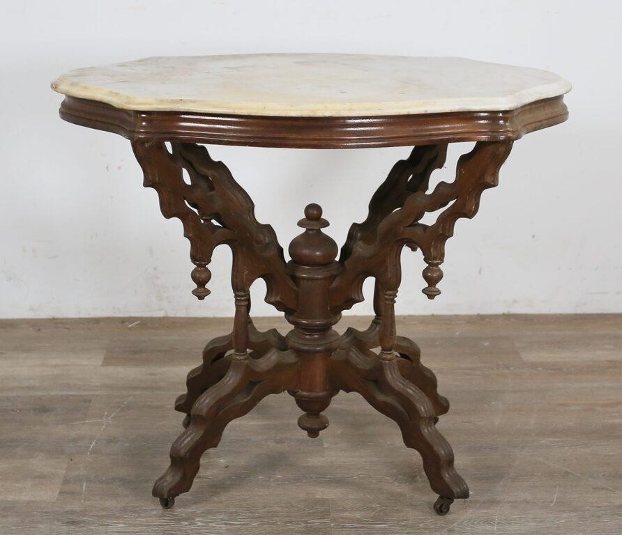 VICTORIAN MARBLE TOP PARLOR